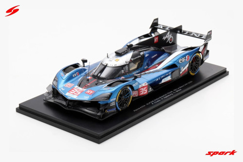 1/18 Spark Alpine A424 No.35 ALPINE ENDURANCE TEAM 9th Le Mans 24H 2025 P. Chatin - F. Habsburg - C. Milesi Car Model