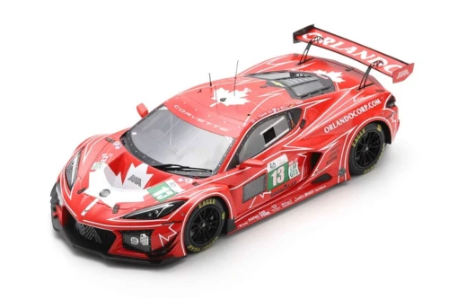 1/18 Spark Corvette Z06 LMGT3.R No.13 AWA RACING Le Mans 24H 2025 O. Fidani - L. Kern - M. Bell Car Model