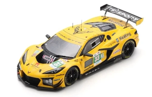 1/18 Spark Corvette Z06 LMGT3.R No.33 TF SPORT Le Mans 24H 2025 B. Keating -  J. Edgar - D. Juncadella Car Model