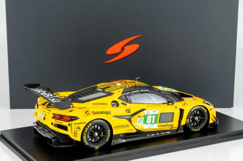 1/18 Spark Corvette Z06 LMGT3.R No.81 TF SPORT 3rd LMGT3 class Le Mans 24H 2025 T. Van Rompuy - R. Andrade - C. Eastwood Car Model