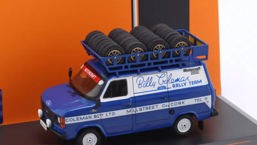 1/43 Ixo Ford Transit MK II rally Assistance Billy Coleman Team Car Model