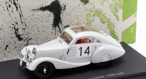 1/43 AutoCult 1934 Aero 750 Sport Coupe Uhlink #14 1000 miles of Czechoslovakia Car Model
