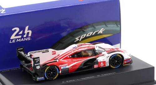 1/64 Spark Porsche 963 No.6 PORSCHE PENSKE MOTORSPORT 2nd Le Mans 24H 2025 K. Estre - L. Vanthoor - M. Campbell Car Model