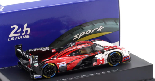 1/64 Spark Porsche 963 No.5 PORSCHE PENSKE MOTORSPORT 6th Le Mans 24H 2025 J. Andlauer - M. Christensen - M. Jaminet Car Model
