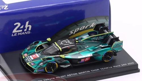 1/64 Spark Aston Martin Valkyrie No.007 ASTON MARTIN THOR TEAM Le Mans 24H 2025 H. Tincknell - T. Gamble - R. Gunn Car Model