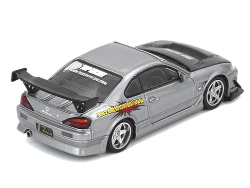 1/64 Inno Nissan Silvia S15 (Silver) Top Secret Diecast Car Model