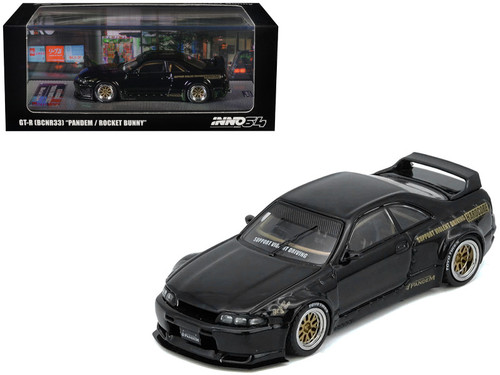 1/64 Inno Nissan Skyline GT-R GTR R32 BNR32 (650R) Top Secret (Gold) Diecast Car Model Diecast Car Model