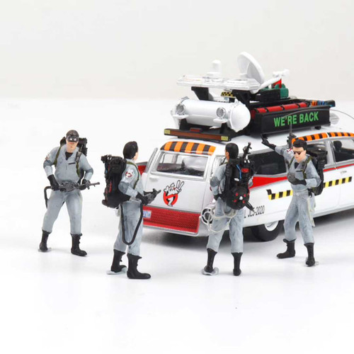 1/64 DBM 1959 Cadillac Ambulance Ecto-1 Ghostbusters Diecast Car Model with Figures (Grey) 1/64 DBM 1959 Cadillac Ambulance Ecto-1 Ghostbusters Diecast Car Model with Figures (Grey)
