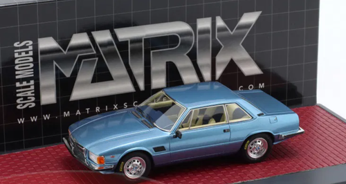 1/43 Matrix 1972 DeTomaso Longchamp Series One (Blue Metallic) Car Model 1/43 Matrix 1972 DeTomaso Longchamp Series One (Blue Metallic) Car Model