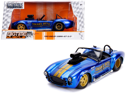 ０orange 1/24 Jada 1965 Shelby Cobra 427 S/C Cherry Bomb Red Diecast