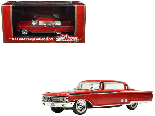 1960 Mercury Park Lane 4 Door Sedan Signal Red with White Interior Limited Edition to 200 pieces Worldwide 1/43 Model Car by Goldvarg Collection 1960 Mercury Park Lane 4 Door Sedan Signal Red with White Interior Limited Edition to 200 pieces Worldwide 1/43 Model Car by Goldvarg Collection