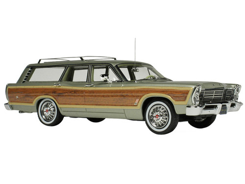1967 Ford Country Squire Wagon Lime Gold Metallic with Woodgrain Sides and Green Interior Limited Edition to 200 pieces Worldwide 1/43 Model Car by Goldvarg Collection 1967 Ford Country Squire Wagon Lime Gold Metallic with Woodgrain Sides and Green Interior Limited Edition to 200 pieces Worldwide 1/43 Model Car by Goldvarg Collection