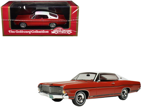 1968 Ford Galaxie 500 XL Candy Apple Red with White Top and Red Interior Limited Edition to 200 pieces Worldwide 1/43 Model Car by Goldvarg Collection 1968 Ford Galaxie 500 XL Candy Apple Red with White Top and Red Interior Limited Edition to 200 pieces Worldwide 1/43 Model Car by Goldvarg Collection