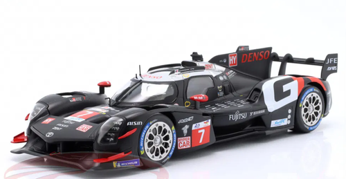 1/18 Ixo 2024 Toyota GR010 Hybrid #7 2nd 24h LeMans Toyota Gazoo Racing Jose Maria Lopez, Kamui Kobayashi, Nyck de Vries Car Model
