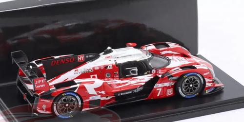 1/43 Spark 2025 Toyota GR010 Hybrid #7 40th Anniversary Edition 24h LeMans Toyota Gazoo Racing Mike Conway, Kamui Kobayashi, Nyck de Vries Car Model
