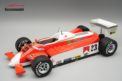 1/18 Tecnomodel Alfa Romeo 179 1980 USA EAST GP Driver B. Giacomelli Limited Edition Car Model