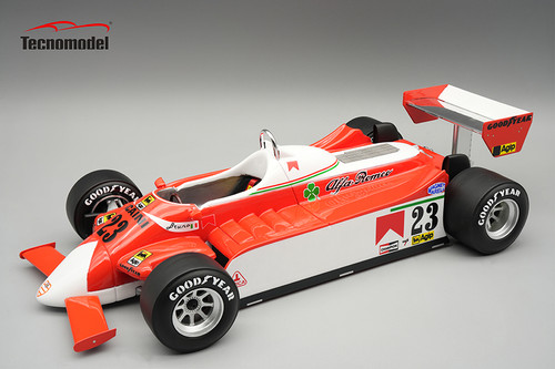 1/18 Tecnomodel Alfa Romeo 179 1980 Monaco GP Driver: Bruno Giacomelli Limited Edition Car Model