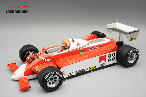1/18 Tecnomodel Alfa Romeo 179 1980 USA EAST GP Driver: B.Giacomelli Limited Edition Car Model 1/18 Tecnomodel Alfa Romeo 179 1980 USA EAST GP Driver: B.Giacomelli Limited Edition Car Model
