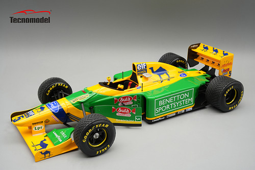 1/18 Tecnomodel Benetton B193A 1993 British GP Driver: Michael Schumacher Raining Tyres Limited Edition Car Model 1/18 Tecnomodel Benetton B193A 1993 British GP Driver: Michael Schumacher Raining Tyres Limited Edition Car Model