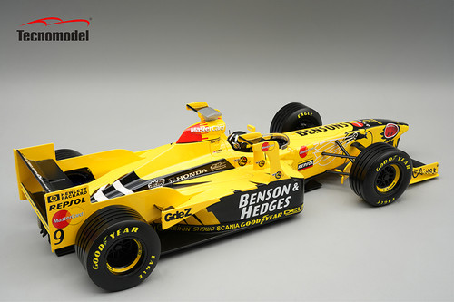 1/18 Tecnomodel Jordan Honda 198 1998 Imola GP Driver: Damon Hill Car # 9 Limited Edition Car Model 1/18 Tecnomodel Jordan Honda 198 1998 Imola GP Driver: Damon Hill Car # 9 Limited Edition Car Model