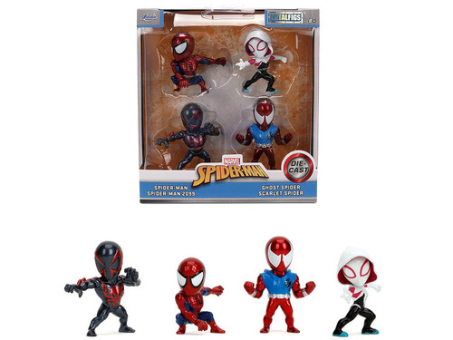 Set of 4 Diecast Figures "Spider-Man" Wave 2 "Metalfigs" Series by Jada Set of 4 Diecast Figures "Spider-Man" Wave 2 "Metalfigs" Series by Jada