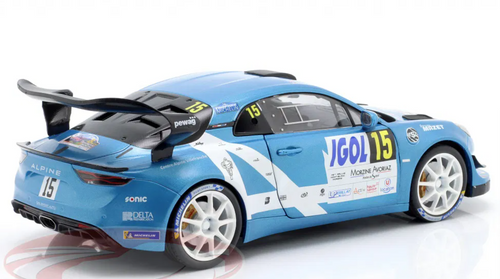 1/18 Solido 2024 Alpine A110 RGT #15 R.Astier, D.Giraudet Rallye Du Mont Blanc Diecast Car Model