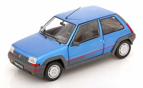 1/18 Solido 1985 Renault 5 GT Turbo MK1 Bleu Alpine (Blue) Diecast Car Model