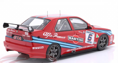 1/18 Mitica 1992 Alfa Romeo 155 GTA #6 6th Monza Superturismo Luca Cadalora Car Model 1/18 Mitica 1992 Alfa Romeo 155 GTA #6 6th Monza Superturismo Luca Cadalora Car Model