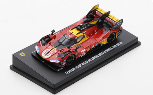 1/64 Looksmart Ferrari 499P No.51 Ferrari AF Corse 3rd Le Mans 24H 2024 A. Pier Guidi - J. Calado - A. Giovinazzi Car Model 1/64 Looksmart Ferrari 499P No.51 Ferrari AF Corse 3rd Le Mans 24H 2024 A. Pier Guidi - J. Calado - A. Giovinazzi Car Model
