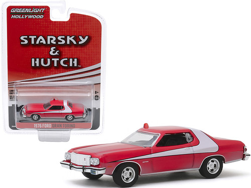 1976 Ford Gran Torino Red with White Stripe (Dirty Version