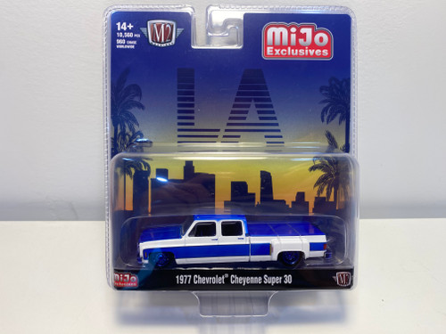 CHASE CAR 1/64 M2 Machines 1977 Chevrolet Cheyenne Super 30 LA (White) Diecast Car Model CHASE CAR 1/64 M2 Machines 1977 Chevrolet Cheyenne Super 30 LA (White) Diecast Car Model