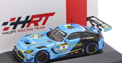 1/43 Ixo 2024 Mercedes-Benz AMG GT3 Evo #4 4th 24h Nürburgring Mercedes-AMG Team HRT Maximilian Götz, Daniel Juncadella, Luca Stolz Diecast Car Model