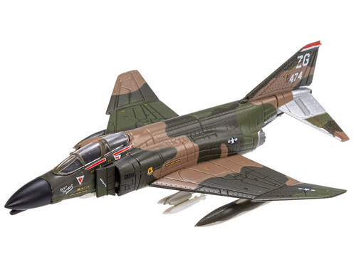McDonnell Douglas F-4 Phantom Aircraft "Brain Damage 67th TFS Korat RTAB Thailand Rolling Thunder" (1972) United States Air Force "Collector Series" 1/144 Diecast Model by Air Force 1 McDonnell Douglas F-4 Phantom Aircraft "Brain Damage 67th TFS Korat RTAB Thailand Rolling Thunder" (1972) United States Air Force "Collector Series" 1/144 Diecast Model by Air Force 1