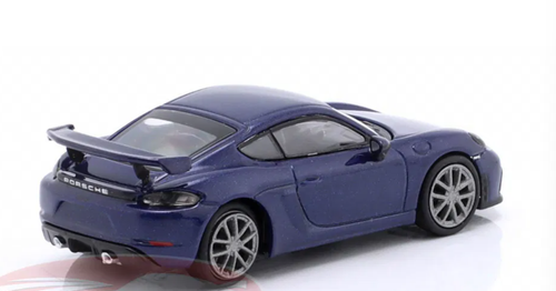 Modèle Voiture Minichamps Porsche 718 Cayman GT4 (981) Jaune 2019 - Échelle 1/87