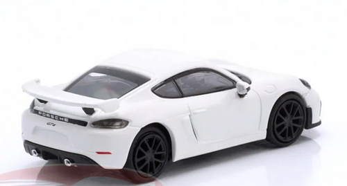 1/87 Minichamps 2019 Porsche 718 Cayman GT4 (981) (White) Car Model