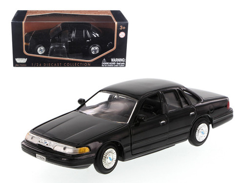 1998 Ford Crown Victoria Black 1/24 Diecast Model Car by Motormax 1998 Ford Crown Victoria Black 1/24 Diecast Model Car by Motormax