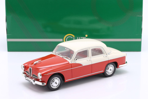 1/18 Cult Scale Models 1958 Alfa Romeo 1900 Super Berlina (Red & White) Car Model