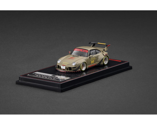 1/64 Ignition Model Porsche 911 Rauh-Welt Begriff RWB 993 (Matte Green) Car Model 1/64 Ignition Model Porsche 911 Rauh-Welt Begriff RWB 993 (Matte Green) Car Model