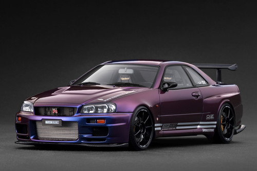 1/18 Ignition Model TOP SECRET Nissan Skyline GT-R GTR R34 34GT-R (BNR34) (Purple Metallic) Car Model 1/18 Ignition Model TOP SECRET Nissan Skyline GT-R GTR R34 34GT-R (BNR34) (Purple Metallic) Car Model