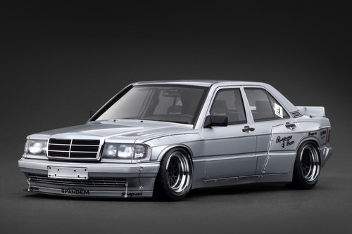 1/18 Ignition Model PANDEM Mercedes-Benz 190 (Silver) Car Model 1/18 Ignition Model PANDEM Mercedes-Benz 190 (Silver) Car Model