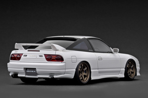 1/18 Ignition Model Nissan 180SX TYPE X (RPS13) (White) Car Model 1/18 Ignition Model Nissan 180SX TYPE X (RPS13) (White) Car Model