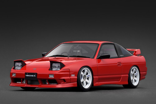 1/18 Ignition Model Nissan 180SX TYPE X (RPS13) (Red) Car Model 1/18 Ignition Model Nissan 180SX TYPE X (RPS13) (Red) Car Model