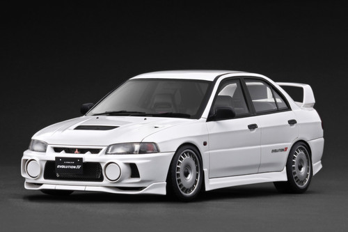 1/18 Ignition Model Mitsubishi Lancer Evo Evolution IV (CN9A) (White) Car Model 1/18 Ignition Model Mitsubishi Lancer Evo Evolution IV (CN9A) (White) Car Model