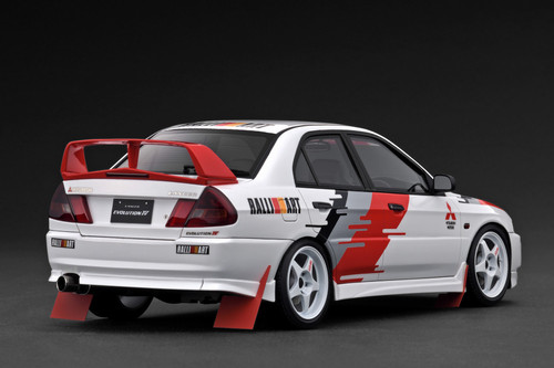 1/18 Ignition Model Mitsubishi Lancer Evo Evolution IV (CN9A) (White Ralley Version) Car Model 1/18 Ignition Model Mitsubishi Lancer Evo Evolution IV (CN9A) (White Ralley Version) Car Model