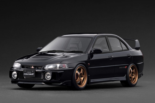 1/18 Ignition Model Mitsubishi Lancer Evo Evolution IV (CN9A) (Black) Car Model 1/18 Ignition Model Mitsubishi Lancer Evo Evolution IV (CN9A) (Black) Car Model