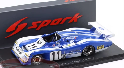 1/43 Spark Mirage M10 No.11 Le Mans 24H 1979 D. Hobbs - D.Bell - V Schuppan Car Model