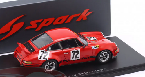 1/43 Spark Porsche Carrera 2.8 RSR No.72 Le Mans 24H 1974  G. Loos - J. Barth - F. Pesch Car Model
