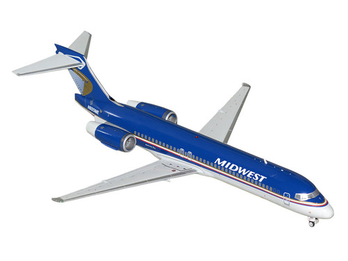 Boeing 717-200 Commercial Aircraft "Midwest Airlines" (N920ME) Blue and White "Gemini 200" Series 1/200 Diecast Model Airplane by GeminiJets Boeing 717-200 Commercial Aircraft "Midwest Airlines" (N920ME) Blue and White "Gemini 200" Series 1/200 Diecast Model Airplane by GeminiJets