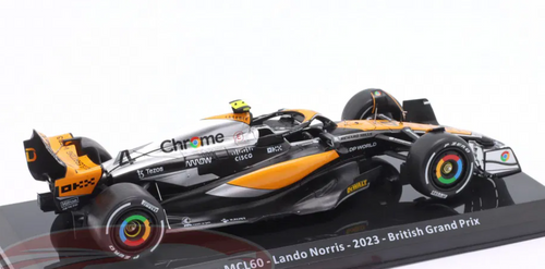 1/24 Premium Collectibles 2023 Formula 1 Lando Norris McLaren MCL60 #4 2nd British GP Car Model 1/24 Premium Collectibles 2023 Formula 1 Lando Norris McLaren MCL60 #4 2nd British GP Car Model
