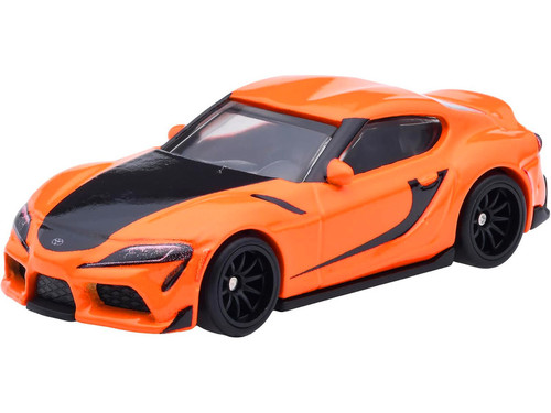 2021 Toyota GR Supra Orange and Black "F9" (2021) Movie "Fast & Furious" Series Diecast Model Car by Hot Wheels 2021 Toyota GR Supra Orange and Black "F9" (2021) Movie "Fast & Furious" Series Diecast Model Car by Hot Wheels